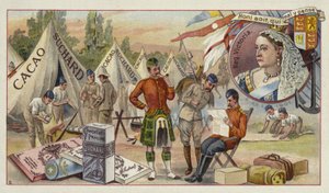 ビクトリア女王とイギリス軍のキャンプ 作： European School